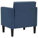vidaXL Canapea Scaun cu cotiere, albastru, 53 cm, textil