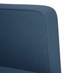 vidaXL Canapea Scaun cu cotiere, albastru, 53 cm, textil