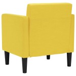 vidaXL Canapea scaun cu cotiere, galben deschis, 53 cm, textil vidaXL Canapea scaun cu cotiere, galben deschis, 53 cm, textil