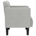 vidaXL Canapea scaun cu cotiere, gri nor, 53 cm, textil vidaXL Canapea scaun cu cotiere, gri nor, 53 cm, textil