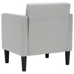 vidaXL Canapea scaun cu cotiere, gri nor, 53 cm, textil vidaXL Canapea scaun cu cotiere, gri nor, 53 cm, textil