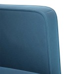 vidaXL Canapea Scaun cu cotiere, albastru, 53 cm, catifea