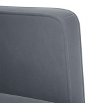 vidaXL Canapea scaun cu cotiere, gri închis, 53 cm, catifea vidaXL Canapea scaun cu cotiere, gri închis, 53 cm, catifea