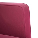 vidaXL Canapea Scaun cu cotiere, vin roșu, 53 cm, catifea vidaXL Canapea Scaun cu cotiere, vin roșu, 53 cm, catifea