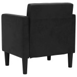 vidaXL Canapea Scaun cu cotiere, negru, 53 cm, catifea vidaXL Canapea Scaun cu cotiere, negru, 53 cm, catifea