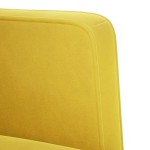 vidaXL Canapea Scaun cu cotiere, galben, 53 cm, catifea