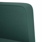 vidaXL Canapea loveseat, verde închis, 111 cm, textil