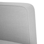 vidaXL Canapea loveseat, gri nor, 111 cm, textil