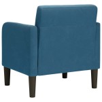 vidaXL Canapea Scaun cu cotiere, albastru, 54 cm, catifea vidaXL Canapea Scaun cu cotiere, albastru, 54 cm, catifea