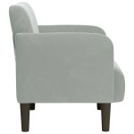 vidaXL Canapea scaun cu cotiere Gri deschis 54 cm catifea