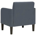 vidaXL Canapea Scaun cu cotiere Gri închis 54 cm catifea vidaXL Canapea Scaun cu cotiere Gri închis 54 cm catifea
