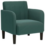 vidaXL Canapea Scaun cu cotiere Verde Inchis 54 cm Catifea vidaXL Canapea Scaun cu cotiere Verde Inchis 54 cm Catifea