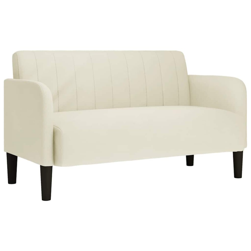 vidaXL Canapea loveseat crem 109 cm catifea