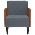 vidaXL Canapea fotoliu cu cotiere gri închis 55 cm catifea vidaXL Canapea fotoliu cu cotiere gri închis 55 cm catifea