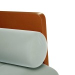 vidaXL Canapea loveseat cu perne de sustinere gri deschis 110 cm vidaXL Canapea loveseat cu perne de sustinere gri deschis 110 cm