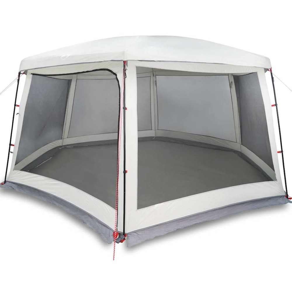 vidaXL Cort de piscină cu pereți detașabili și plasă gri 670x590 cm
