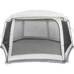 vidaXL Cort de piscină cu pereți detașabili și plasă gri 670x590 cm