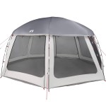 vidaXL Cort de piscină cu pereți detașabili și plasă gri 612x612 cm