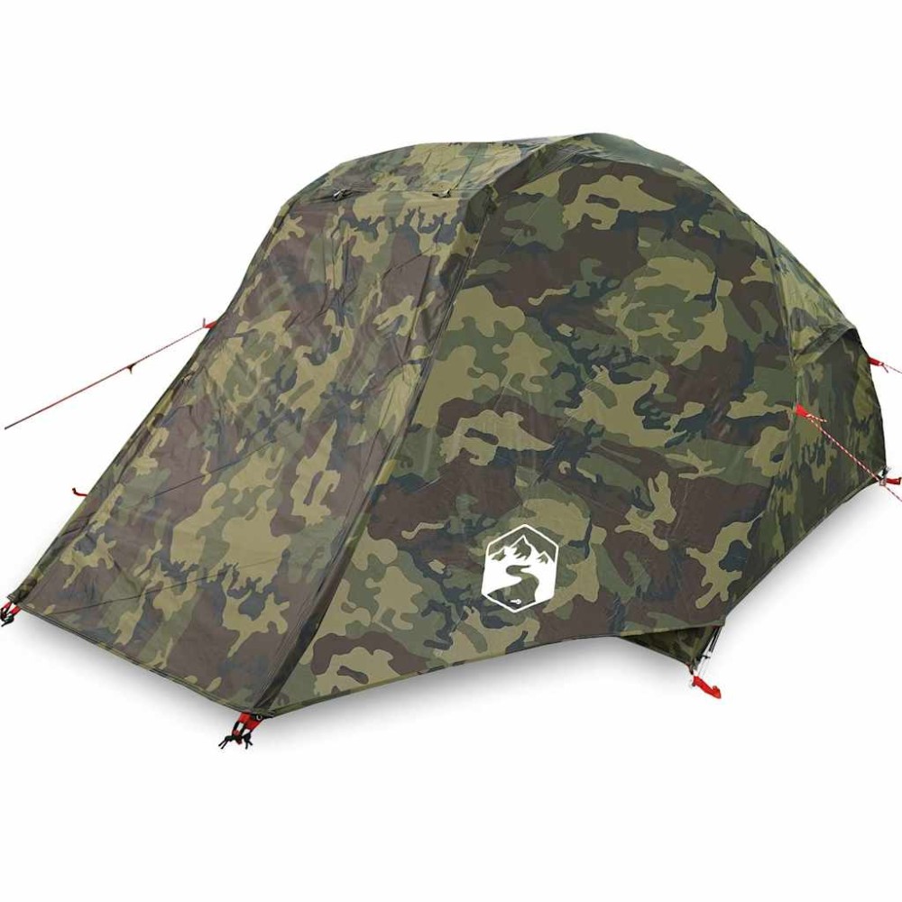 vidaXL Cort de pescuit pentru 3 persoane, camuflaj, rezistent la apă