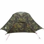 vidaXL Cort de pescuit pentru 3 persoane, camuflaj, rezistent la apă