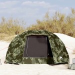vidaXL Cort de pescuit pentru 5 persoane, camuflaj, impermeabil
