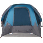 vidaXL Cabină cort de camping, 4 persoane, albastru, impermeabil vidaXL Cabină cort de camping, 4 persoane, albastru, impermeabil