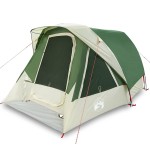 vidaXL Cort de familie pentru 6 persoane, verde, impermeabil vidaXL Cort de familie pentru 6 persoane, verde, impermeabil