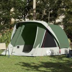 vidaXL Cort de familie pentru 6 persoane, verde, impermeabil vidaXL Cort de familie pentru 6 persoane, verde, impermeabil