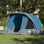 vidaXL Cort de familie pentru 6 persoane, albastru, impermeabil vidaXL Cort de familie pentru 6 persoane, albastru, impermeabil