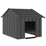 vidaXL Casă pentru câini cu acoperiș 83x130x85 cm oțel galvanizat vidaXL Casă pentru câini cu acoperiș 83x130x85 cm oțel galvanizat