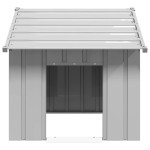 vidaXL Casă pentru câini cu acoperiș 83x130x85 cm oțel galvanizat vidaXL Casă pentru câini cu acoperiș 83x130x85 cm oțel galvanizat