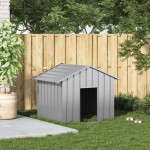 vidaXL Casă pentru câini cu acoperiș 131x101x102 cm oțel galvanizat vidaXL Casă pentru câini cu acoperiș 131x101x102 cm oțel galvanizat