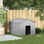 vidaXL Casă pentru câini cu acoperiș 113x153x101 cm oțel galvanizat vidaXL Casă pentru câini cu acoperiș 113x153x101 cm oțel galvanizat