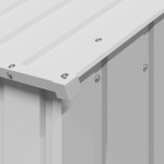 vidaXL Casă pentru câini cu acoperiș 114x202x101 cm oțel galvanizat vidaXL Casă pentru câini cu acoperiș 114x202x101 cm oțel galvanizat