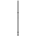 vidaXL Poarta de gradina neagra 105x205 cm Design cu lumina din otel vidaXL Poarta de gradina neagra 105x205 cm Design cu lumina din otel