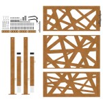 vidaXL Poarta de gradina Design cu lumina otel rezistent la intemperii vidaXL Poarta de gradina Design cu lumina otel rezistent la intemperii