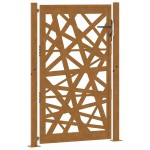 vidaXL Poarta de gradina Design cu lumina otel rezistent la intemperii vidaXL Poarta de gradina Design cu lumina otel rezistent la intemperii