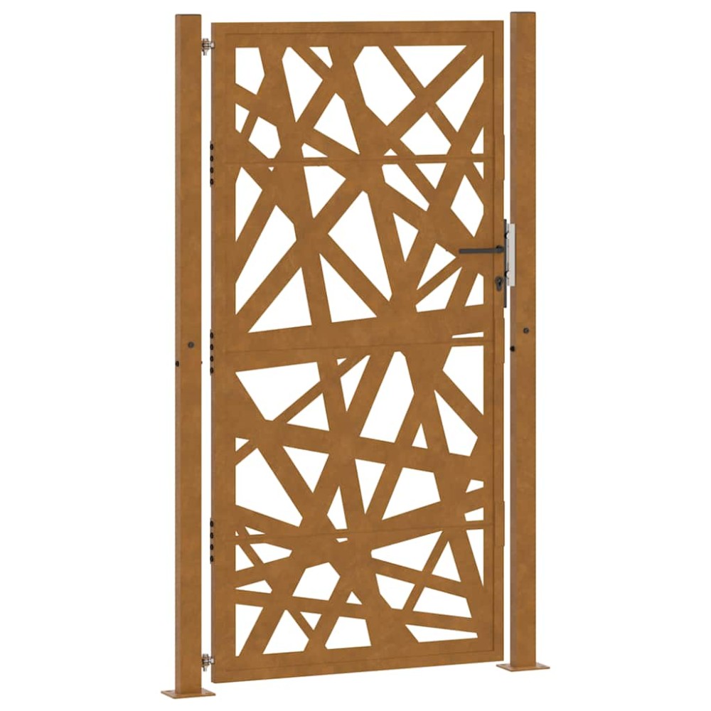 vidaXL Poartă de grădină Design cu lumină oțel rezistent la intemperii