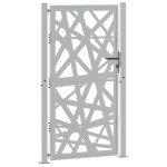 vidaXL Poartă de grădină Design cu lumină oțel rezistent la intemperii