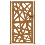 vidaXL Poartă de grădină Design cu lumină oțel rezistent la intemperii