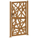 vidaXL Poartă de grădină Design cu lumină oțel rezistent la intemperii