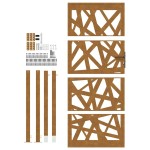 vidaXL Poarta de gradina Design cu lumina otel rezistent la intemperii