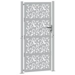 vidaXL Poartă grădină Design cu frunze oțel rezistente la intemperii vidaXL Poartă grădină Design cu frunze oțel rezistente la intemperii