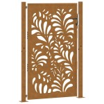 vidaXL Poartă de grădină Design ondulat oțel rezistent la intemperii vidaXL Poartă de grădină Design ondulat oțel rezistent la intemperii