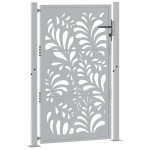 vidaXL Poartă de grădină Design ondulat oțel rezistent la intemperii vidaXL Poartă de grădină Design ondulat oțel rezistent la intemperii