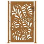 vidaXL Poartă de grădină Design ondulat oțel rezistent la intemperii vidaXL Poartă de grădină Design ondulat oțel rezistent la intemperii