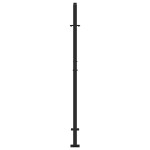 vidaXL Poartă de grădină neagră 105x155 cm Design cu urme de oțel