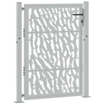 vidaXL Poartă de grădină Design cu urme oțel rezistent la intemperii vidaXL Poartă de grădină Design cu urme oțel rezistent la intemperii