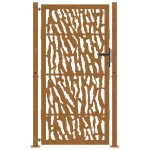 vidaXL Poartă de grădină Design cu urme oțel rezistent la intemperii vidaXL Poartă de grădină Design cu urme oțel rezistent la intemperii