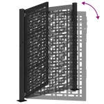 vidaXL Poartă de grădină neagră 105x130 cm Design în cruce de oțel vidaXL Poartă de grădină neagră 105x130 cm Design în cruce de oțel